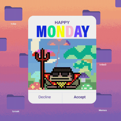 Happy Monday Card With Cactus GIF