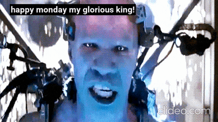 Happy Monday Electro Man GIF