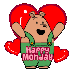Happy Monday Love Sticker GIF
