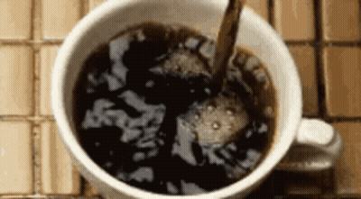 Happy Monday Poster With Coffee And Water GIF