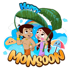 Happy Monsoon Animated Mobile Art GIF