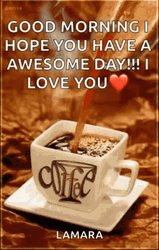 Happy Morning Love Text Greetings GIF