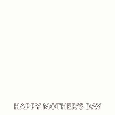 Happy Mother's Day Card With Flowers In Vase GIF