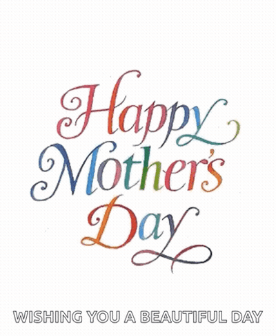 Happy Mother's Day Card With Hearts GIF