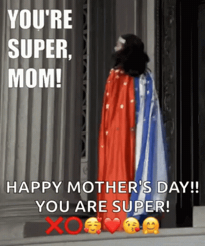 Happy Mother's Day Card With Hearts GIF