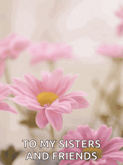 Happy Mother's Day Card With Pink Flowers GIF