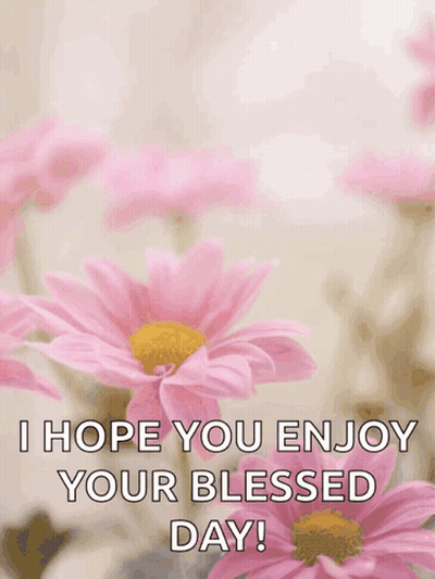 Happy Mother's Day Card With Pink Flowers GIF