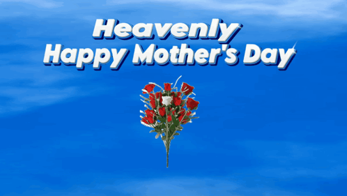 Happy Mother's Day Card With Red Roses GIF