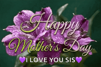 Happy Mother's Day Card With Roses And Hearts GIF