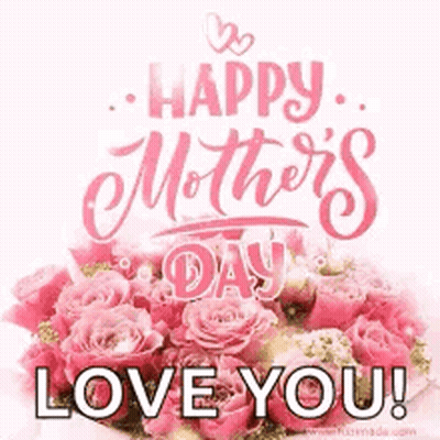 Happy Mother's Day Card With Roses GIF