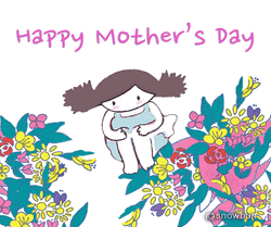 Happy Mother's Day Friend Jumping Kid Animation GIF