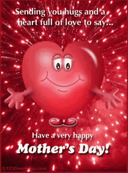 Happy Mother's Day Friend Smiling Heat GIF