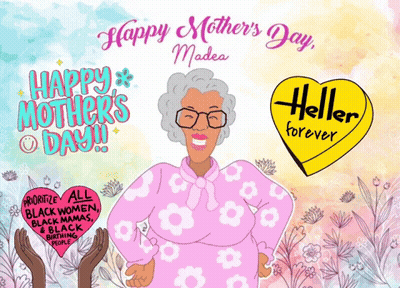 Happy Mother's Day Greeting Card With Elderly Woman GIF
