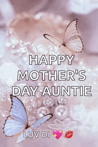 Happy Mother's Day Greeting Card With Hearts GIF
