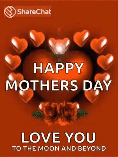 Happy Mother's Day Heart Greeting Card GIF