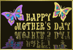 Happy Mother's Day Sister Butterflies Reflection GIF