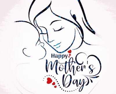 Happy Mother's Day Woman Holding Child GIF