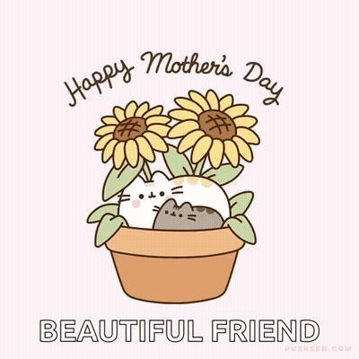 Happy Mothers Day Card With Poodles And Roses GIF