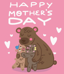 Happy Mothers Day Cute Bears