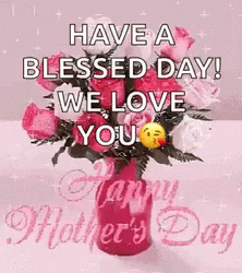 Happy Mothers Day Daughter Bouquet Gift GIF