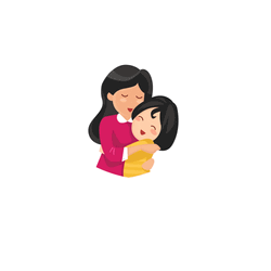 Happy Mothers Day Daughter Cute Hug GIF