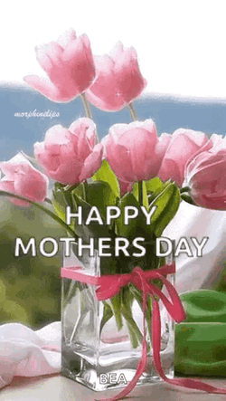 Happy Mothers Day Daughter In Law Flower Tulips GIF