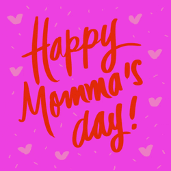 Happy Mothers Day Daughter Pink Card Greeting GIF