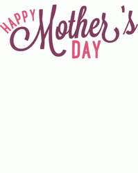 Happy Mothers Day Daughter With Flower GIF