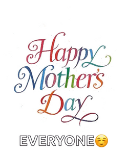 Happy Mothers Day Funny Colorful Hearts GIF