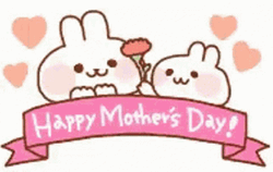 Happy Mothers Day Funny Pink Banner GIF