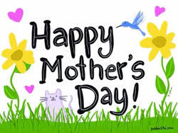 Happy Mothers Day Funny Text Garden GIF