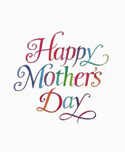 Happy Mothers Day Greeting Card With Hearts GIF