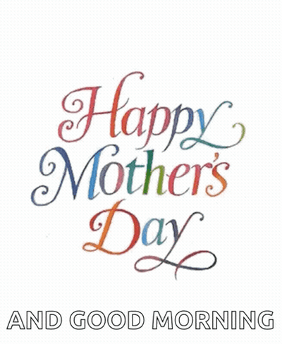 Happy Mothers Day Greeting Card With Hearts GIF