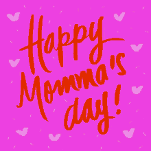 Happy Mothers Day Niece Flashing Digital Red Text GIF