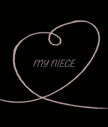 Happy Mothers Day Niece Heart Shape Animation GIF