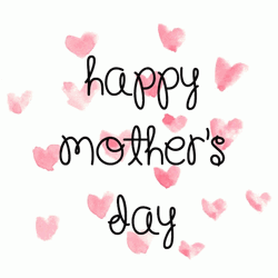 Happy Mothers Day Pink Hearts