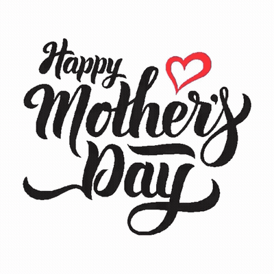 Happy Mothers Day Postcard With Hearts GIF