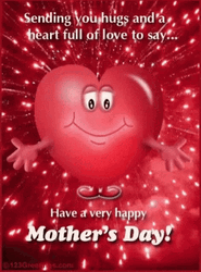 Happy Mothers Day Quotes Heart Hug GIF