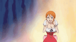 Happy Nami One Piece Celebrating GIF
