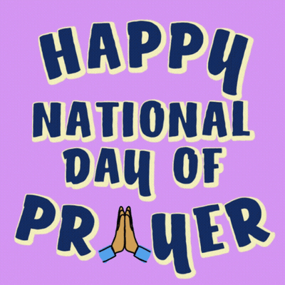 Happy National Day Of Prayer Poster GIF