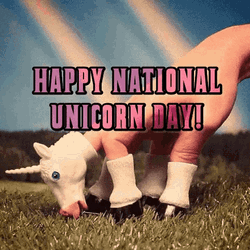 Happy National Unicorn Day GIF