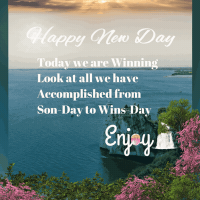 Happy New Day Ocean Greeting Card GIF