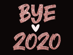 Happy New Year 2021 Bye 2020 Animated Heart GIF
