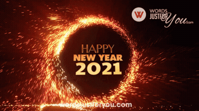 Happy New Year 2021 Fireworks GIF