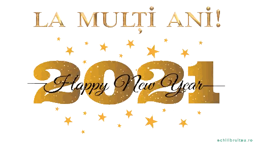 Happy New Year 2021 Greeting Card Sticker