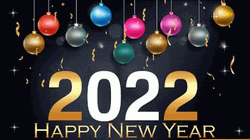 Happy New Year 2022 Decorative Balls