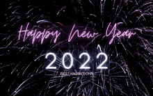 Happy New Year 2022 Fireworks GIF
