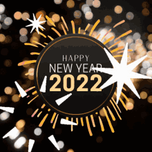Happy New Year 2022 Glitter GIF