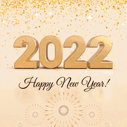 Happy New Year 2022 Glitter GIF