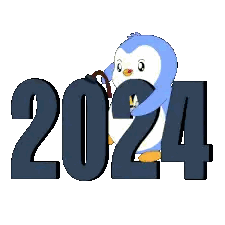 Happy New Year 2025 Card With Smoke Sticker